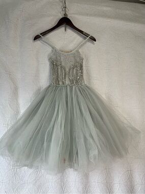 strapless open back dress LalaMira The Celestia Sequin Flower Girl Dress main image 1